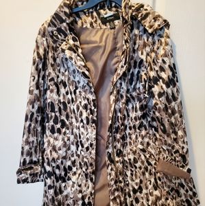 Alfani animal print raincoat